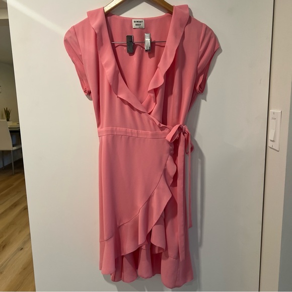 ARITZIA SUNDAY BEST Savoy Dress in Gemini Pink - Picture 2 of 9